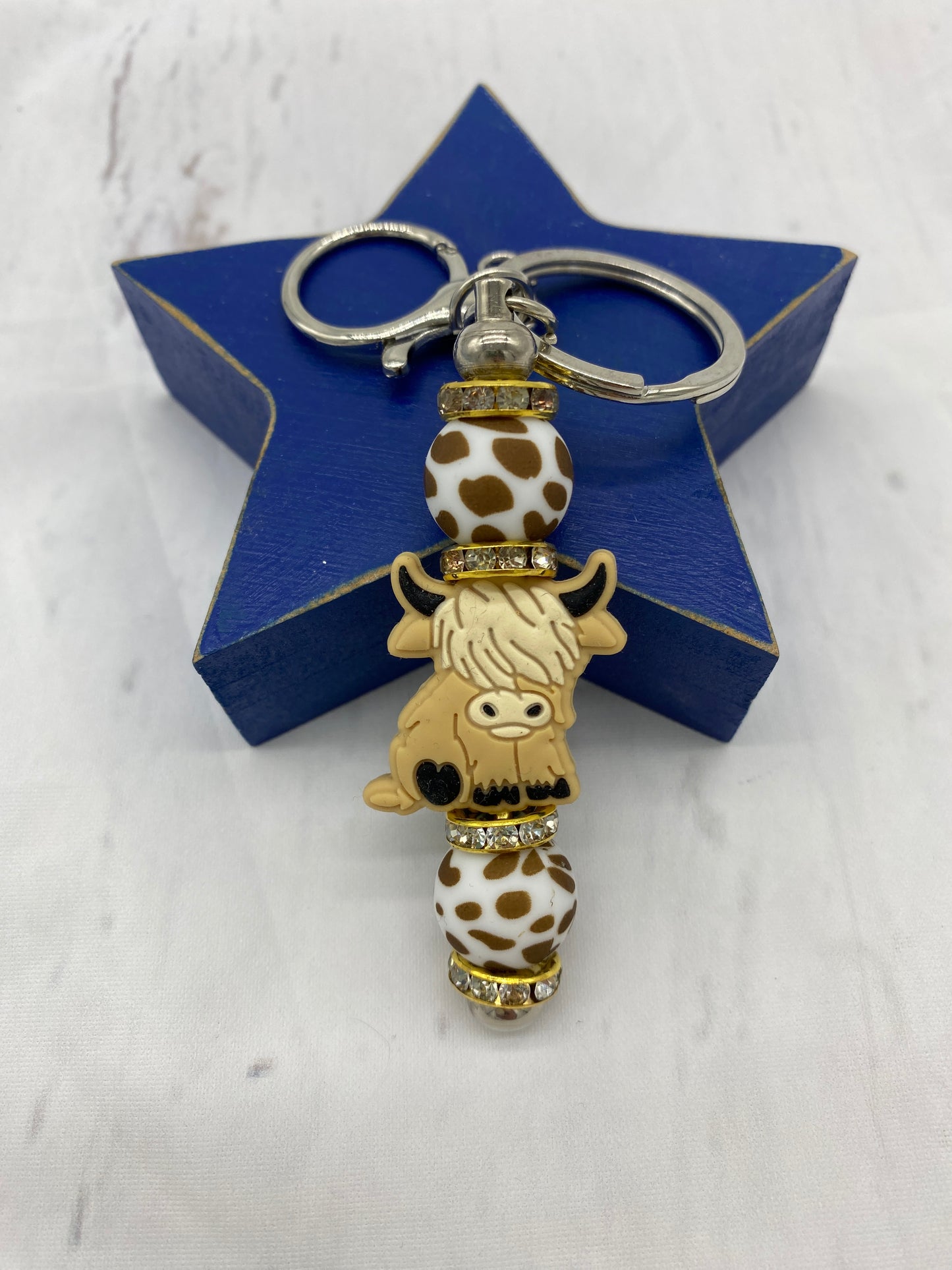 Highland Cow Keychain