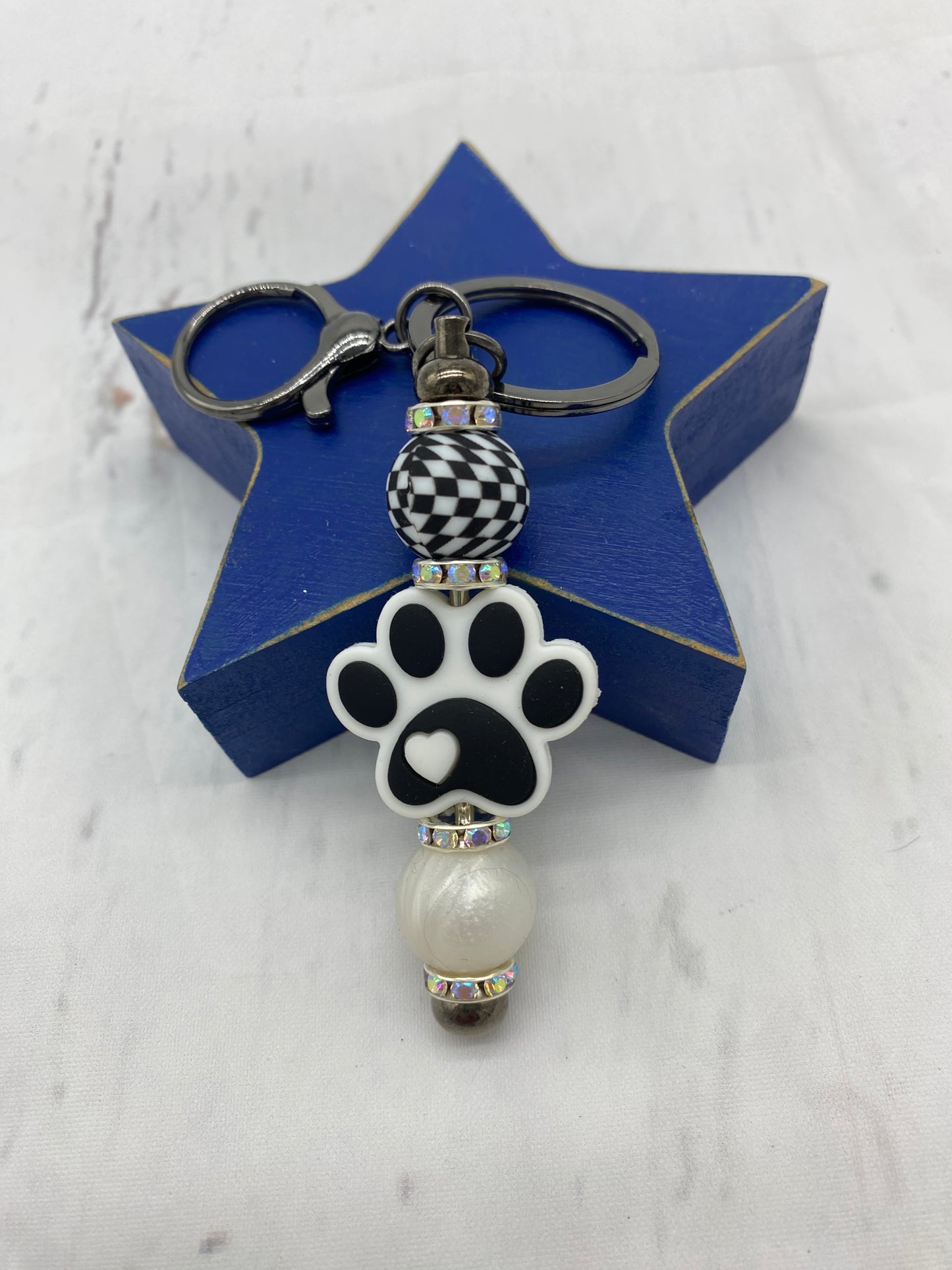 Disco Puppy Keychain
