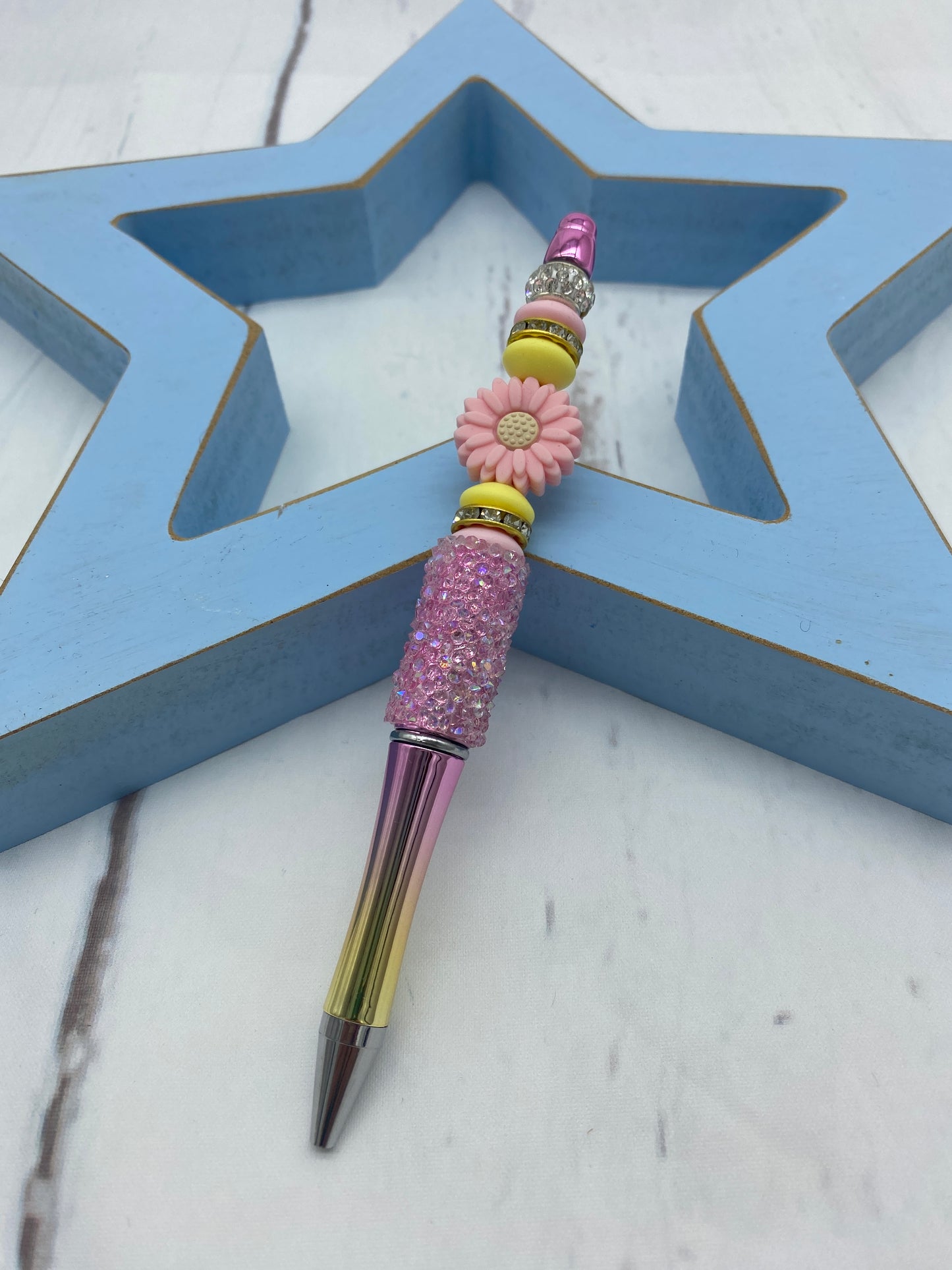 Pink Flower Sunset Pen