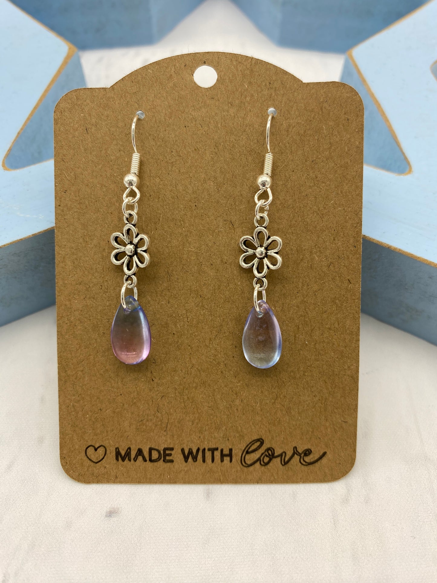 💎 Flower Ombre - Glass Drop Earrings