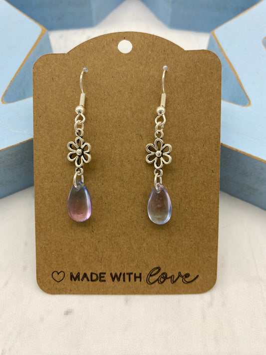 💎 Flower Ombre - Glass Drop Earrings