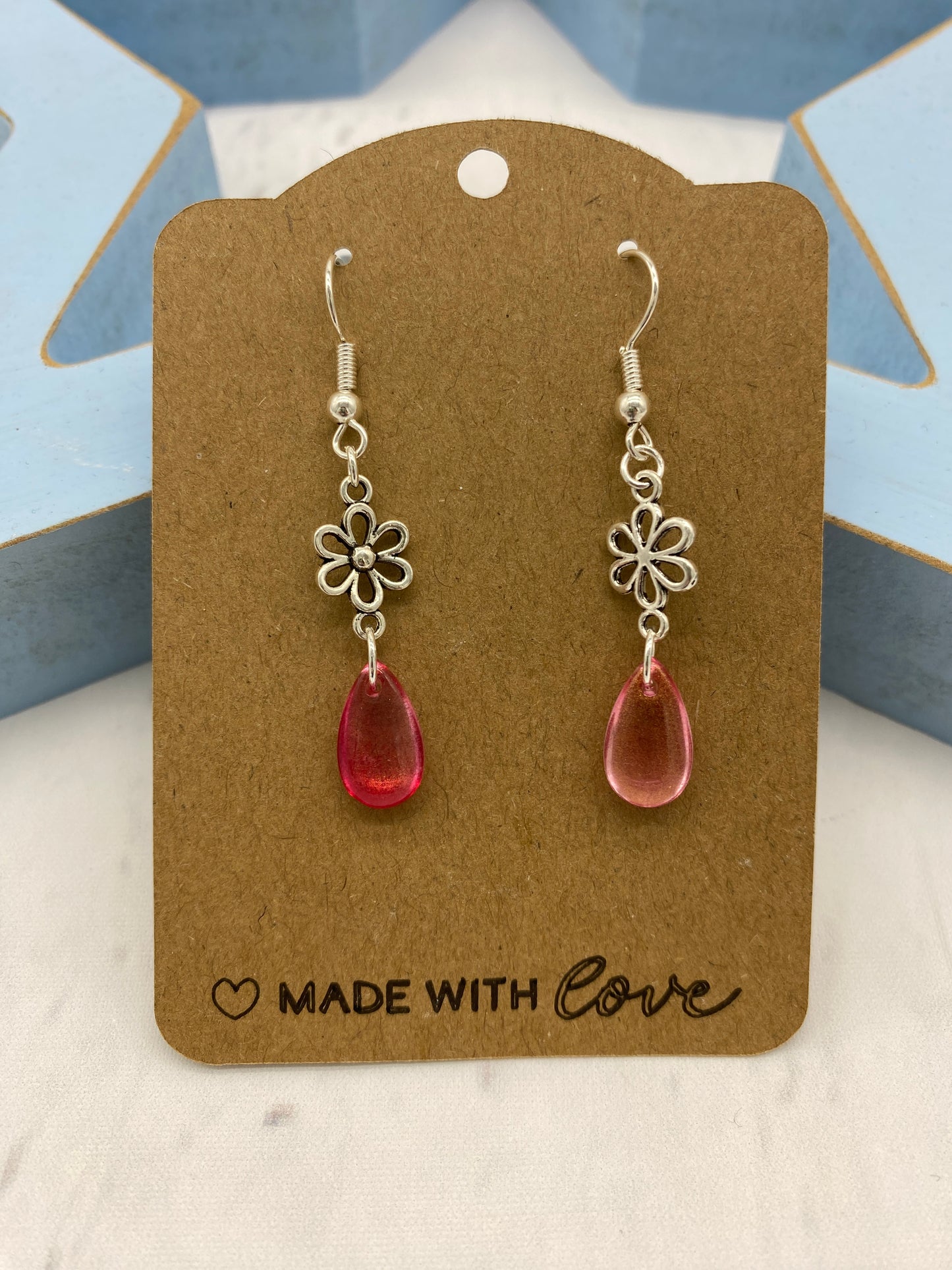 💎 Flower Ombre - Glass Drop Earrings