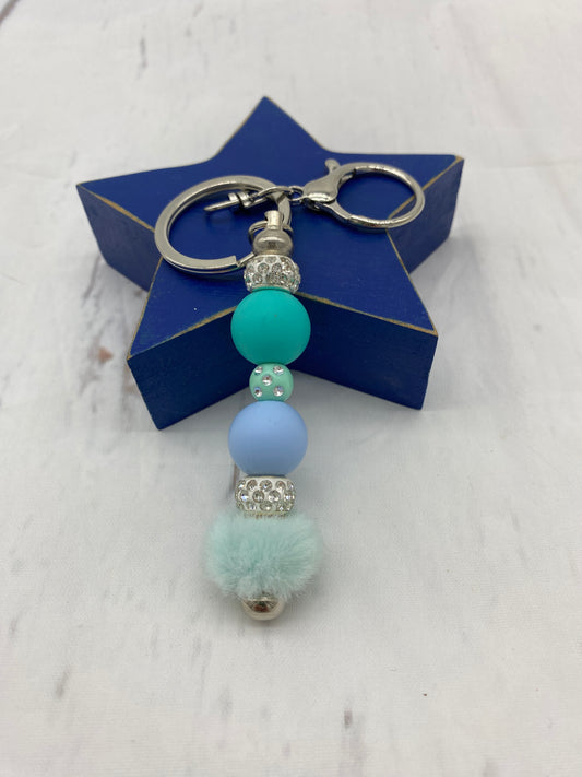 Sparkled Ocean Keychain