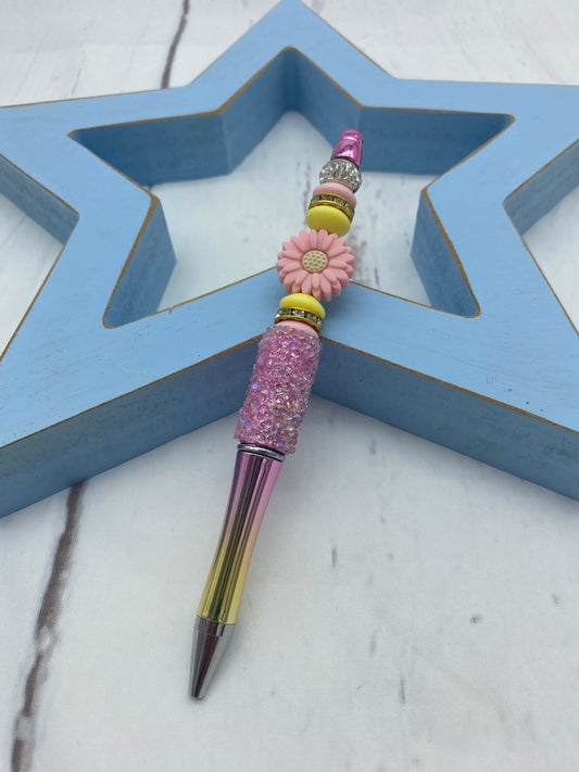 Pink Flower Sunset Pen