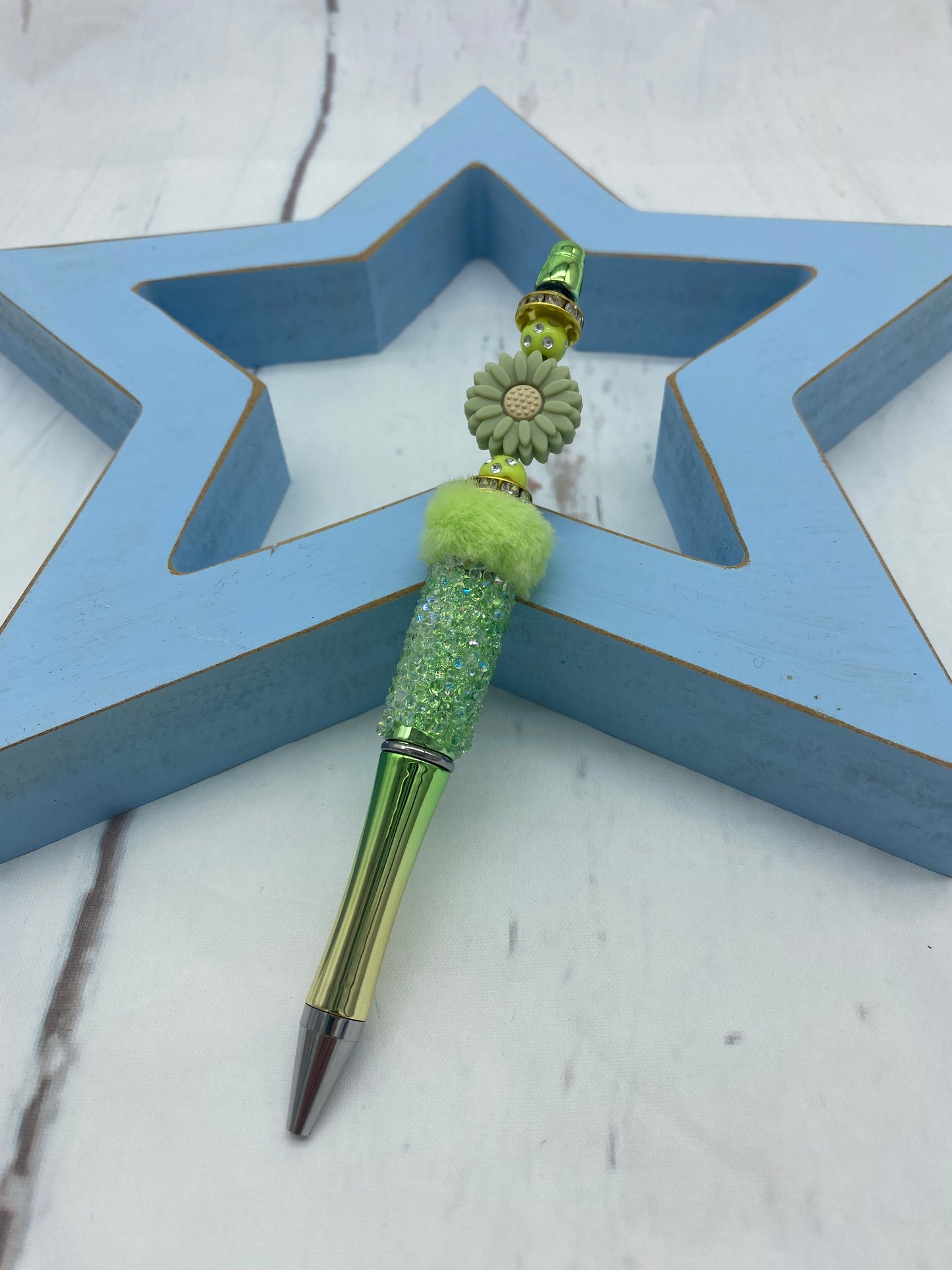 Green Flower Pen
