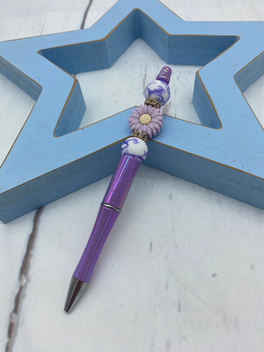 Purple Flower Pen