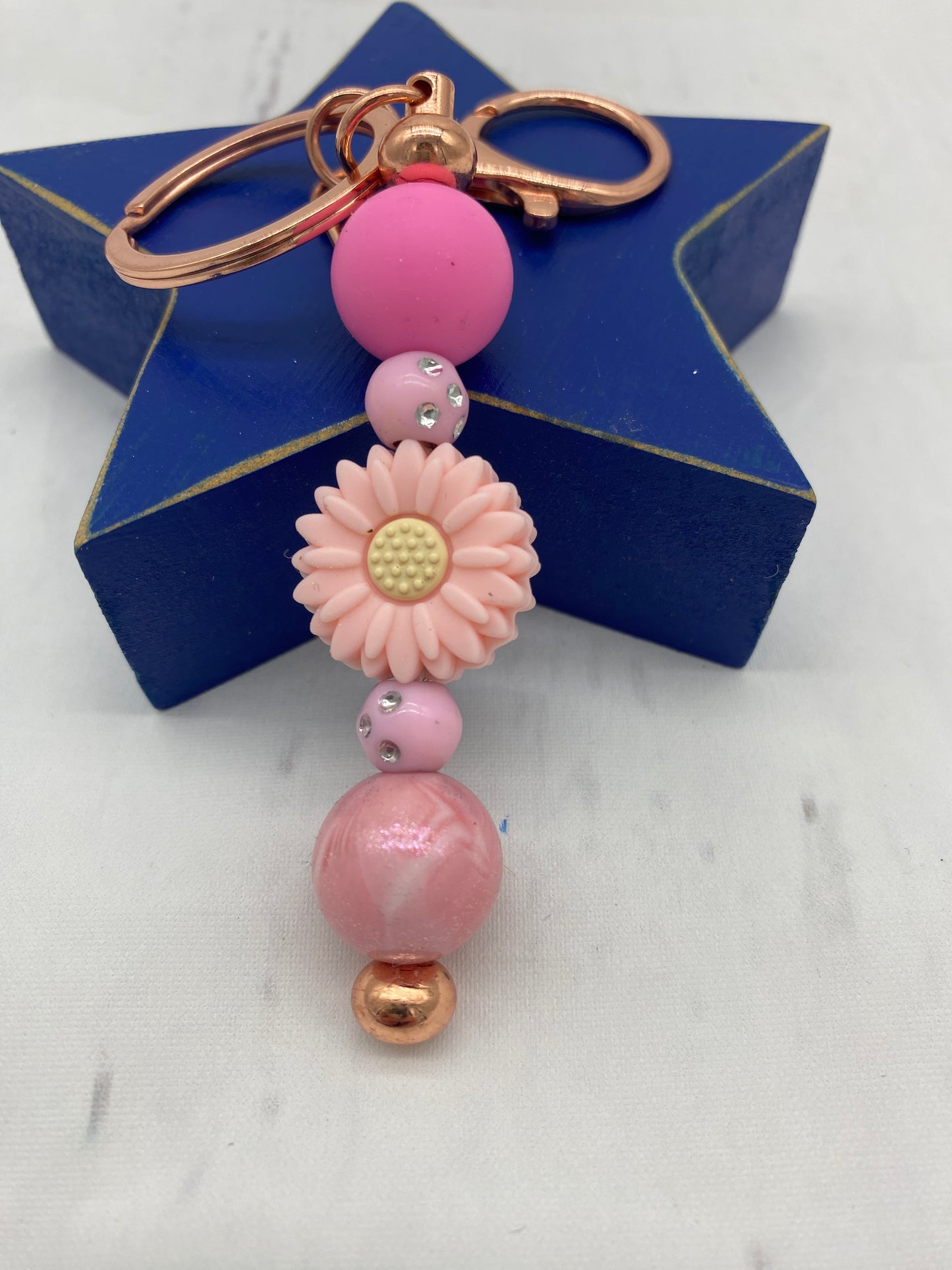 Sparkle Flower Keychain