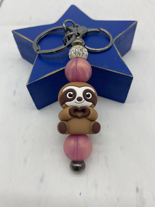 Shiny Sloth Keychain