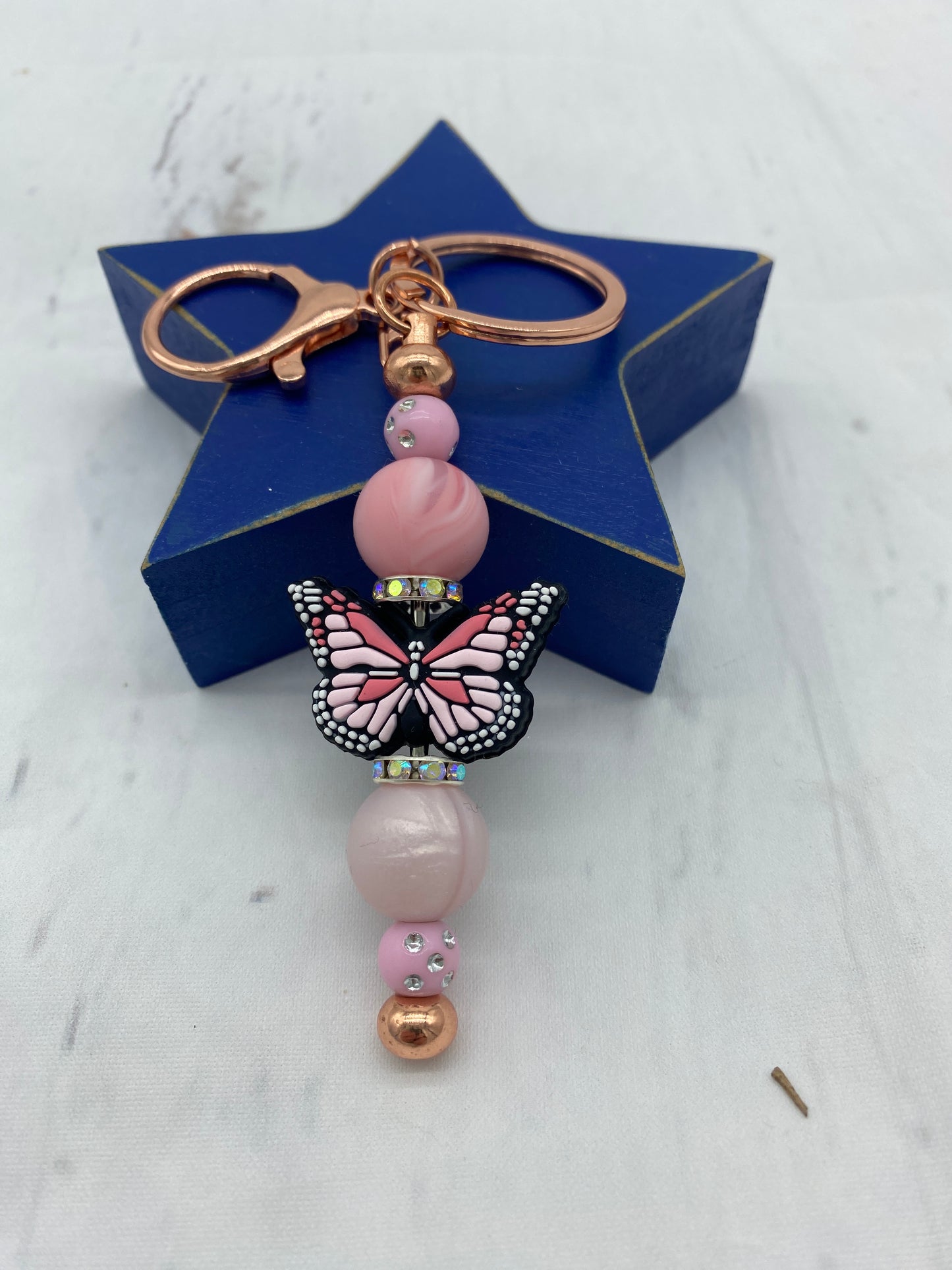 Pink Butterfly 2.0 Keychain