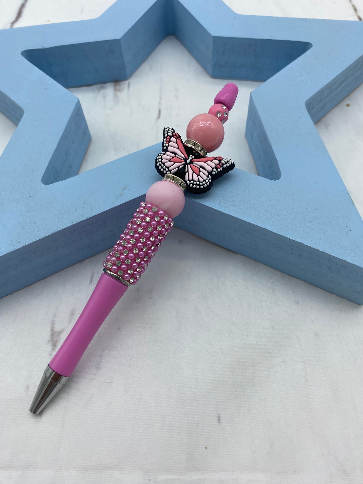 Pink Butterfly Pen