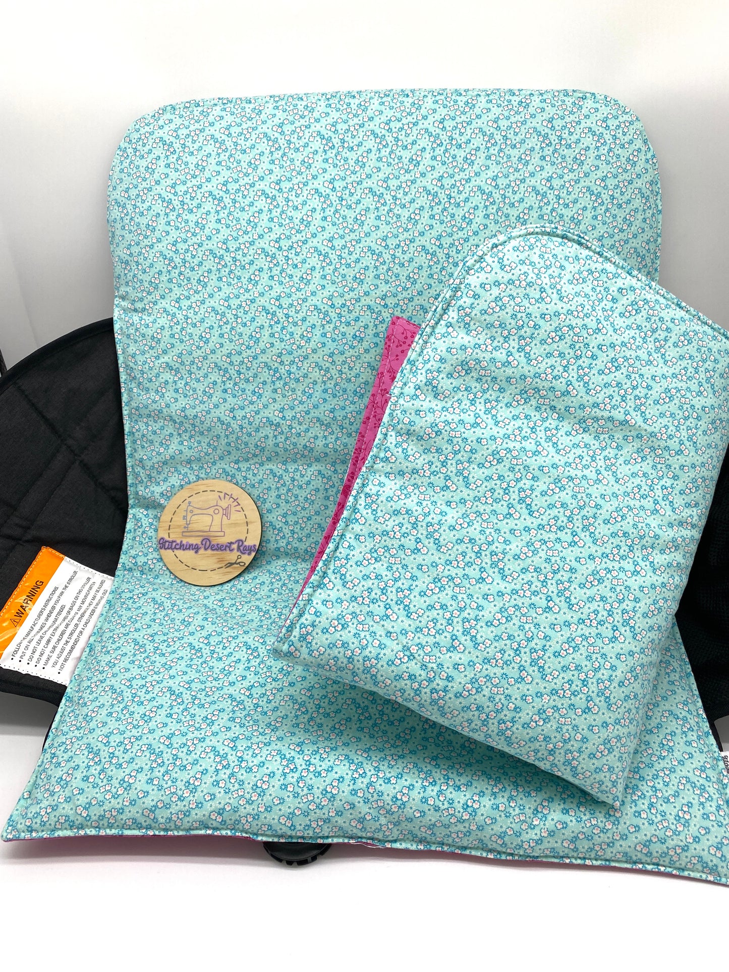 Ditsy Daisy Blue – Wonderfold 4 Seater Seat Cover