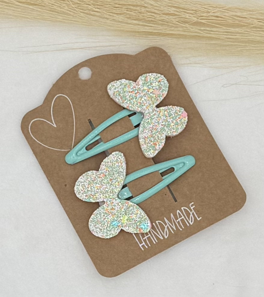 Glitter Butterfly Hair Clip