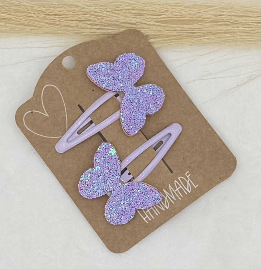 Glitter Butterfly Hair Clip