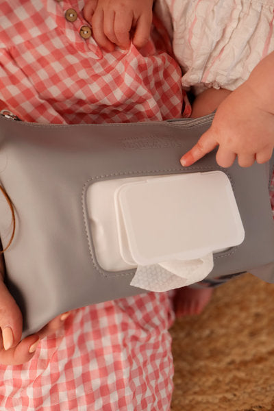 Grey Mumma Clutch